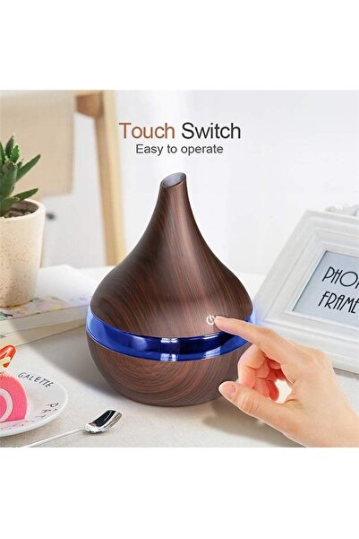 MACVI Umidificator Macvi® UD-23, 300ml, aromaterapie si ultrasunete, Maro