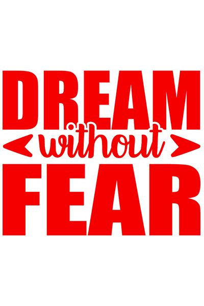 StoryGift Romania Sticker Eticheta 40CM Exterior cu mesaj motivational care indeamna sa visezi fara frica , Viny