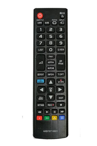 OEM Remote control for LCD/LED LG AKB73715601, black with original remote control functions