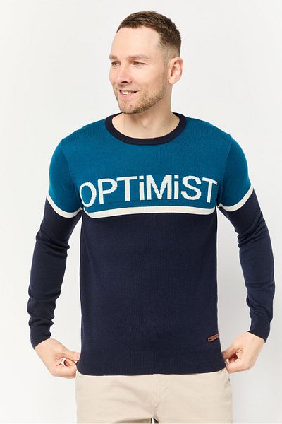 Harmont & Blaine Jeans Men Crew Neck Colorblock Sweater, Multicolor