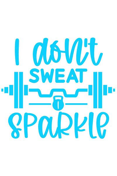 StoryGift Romania Sticker Autocolant 30CM Exterior pentru cei care frecventeaza sala cu mesajul "I don't sweat,