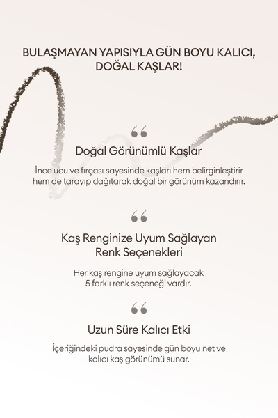 Missha Bulaşmayan Kalıcı Doğal Kaş Kalemi Smudge Proof Wood Brow No.3 (BLACK)