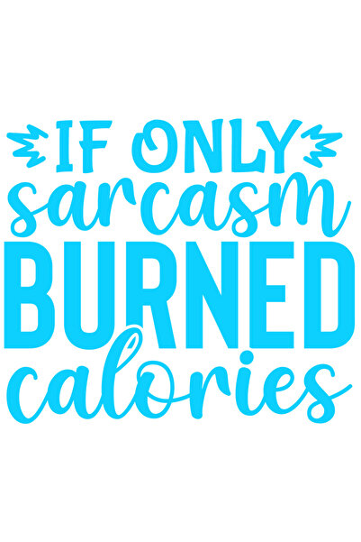 StoryGift Romania Sticker Eticheta 40CM Exterior cu mesajul "If only sarcasm ...