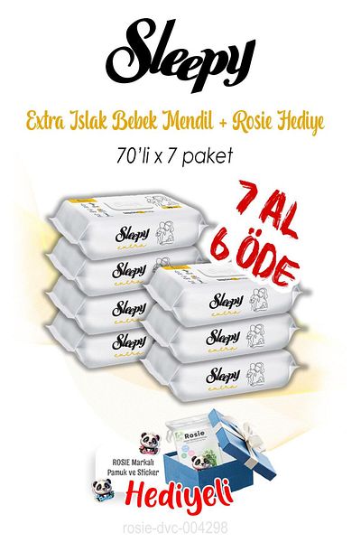 Sleepy Newborn 70' Extra Wet Baby Towel, Buy 7 Pay 6 Advantage and Rosie Cotton Gift