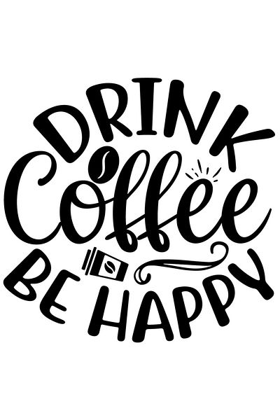 StoryGift Romania Sticker Eticheta 40CM Exterior cu mesajul care te incurajeaza sa bei cafea si sa fii fericit ,