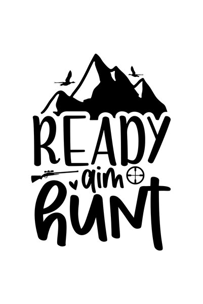 StoryGift Romania Sticker Autocolant 70CM Exterior cu textul "Ready, aim, hun...