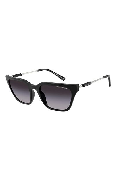 Armani Exchange Women's Sunglasses Armani Exchange AX4158S 81588G 55, Plastic, Black, 55 mm