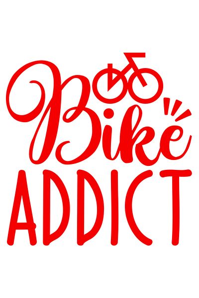 StoryGift Romania Sticker Exterior pentru pasionatii de ciclism cu textul in engleza "Bike addict" - depende