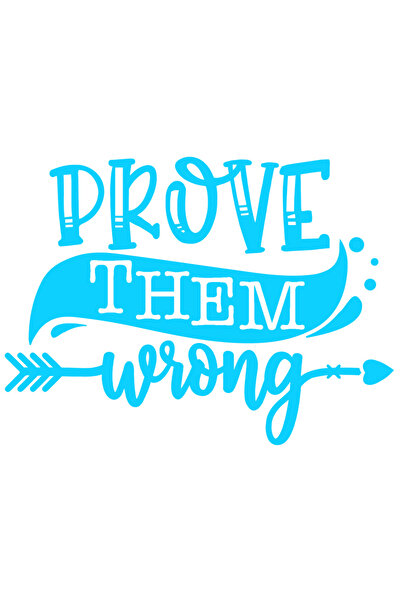 StoryGift Romania Sticker Eticheta 40CM Exterior cu mesajul "Dovedeste-le ca ...