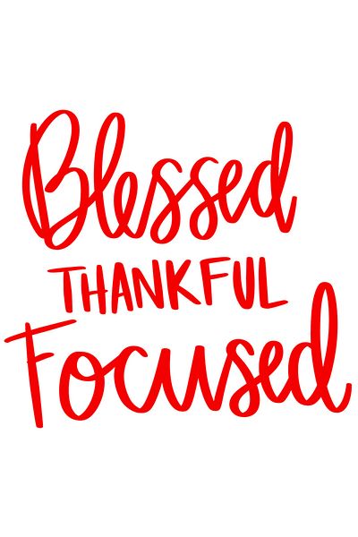 StoryGift Romania Sticker Eticheta 50CM Exterior cu textul "Blessed, thankful, focused" - binecuvantat recunosca