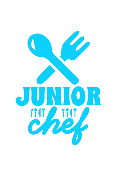 StoryGift Romania Sticker Adeziv 90CM Exterior pentru bucatarii juniori - tacamuri , Vinyl Albastru, 90 cm