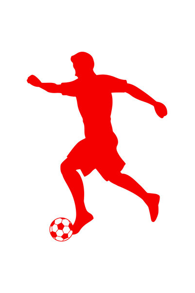 StoryGift Romania Sticker Autocolant 70CM Exterior cu un jucator de fotbal ca...