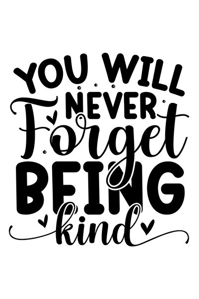 StoryGift Romania Sticker Autocolant 30CM Exterior cu inimioare si textul "Nu vei uita niciodata sa fii bun" , V