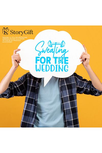 StoryGift Romania Adhesive Sticker 90CM Exterior for those who train at the gym for the wedding with a message in English