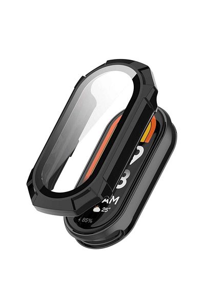 SKYDDAR INNOVATION 360° Protective Case, Ultra-Thin, Anti-Shock for Xiaomi Mi Band 8 / 8 NFC, Full Screen - Black
