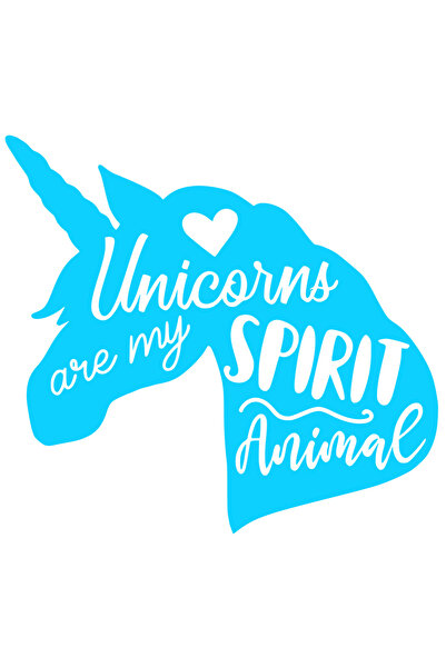 StoryGift Romania Sticker Exterior cu o figura de unicorn si o inimioara cu mesajul "Unicornii sunt animalel