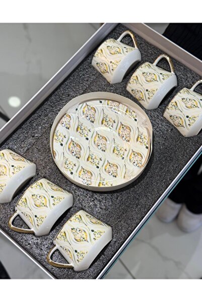 Onedekor 6'lı Porselen Suzan Kahve Fincanı