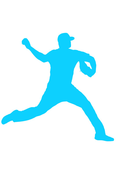 StoryGift Romania Sticker Exterior pentru pasionatii de baseball - sport joc arunca mingea , Vinyl Albastru,