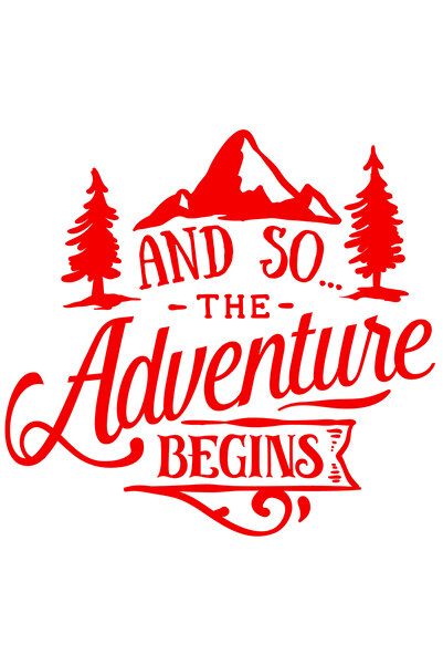 StoryGift Romania Sticker Autocolant 70CM Exterior cu munti si brazi pentru iubitorii de aventura cu mesajul "An