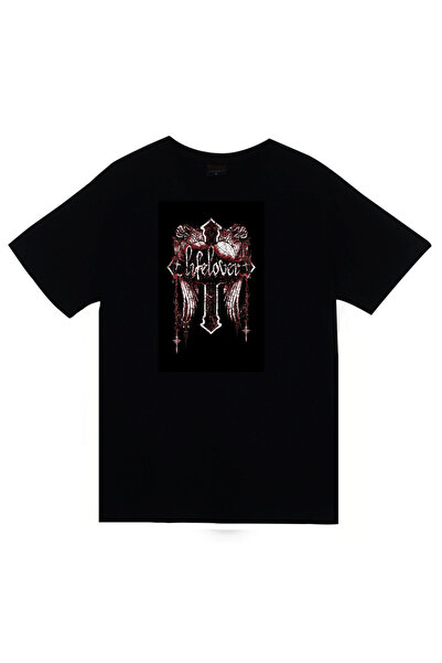 fame-stoned Lifelover Music Group Štampano Unisex 100% pamuk Crna T-shirt