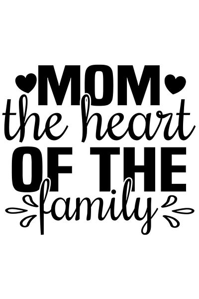 StoryGift Romania Sticker Eticheta 40CM Exterior pentru o mama foarte iubita care reprezinta inima unei familii