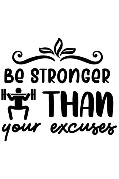 StoryGift Romania Sticker Eticheta 40CM Exterior cu mesajul "Fii mai puternic...