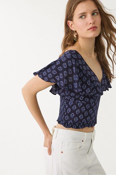 Stradivarius Flowing Short Sleeve Top