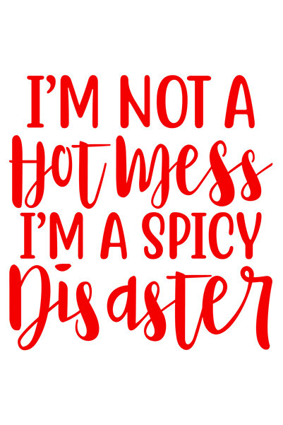 StoryGift Romania Sticker Eticheta 50CM Exterior cu textul "Nu sunt o dezordine fierbinte/zapaceala, sunt un dez