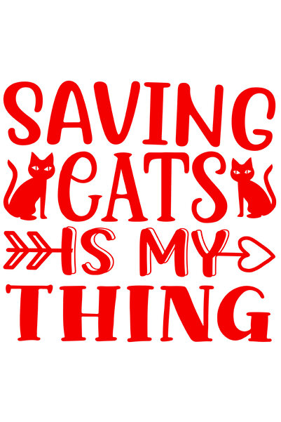 StoryGift Romania Sticker Adeziv 90CM Exterior cu pisici si mesajul "Salvarea...