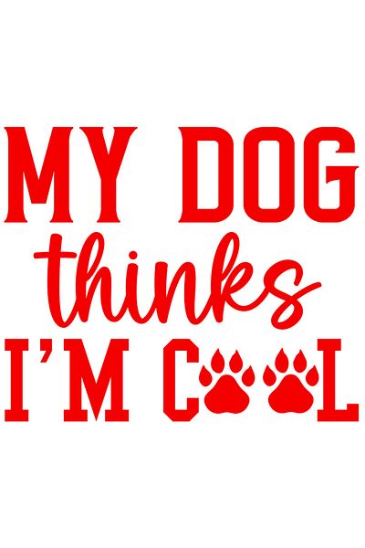 StoryGift Romania Sticker Adeziv 90CM Exterior pentru iubitorii de caini cu mesajul "Cainele meu crede ca sunt s