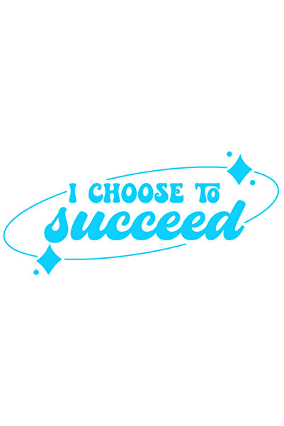 StoryGift Romania Sticker Autocolant 70CM Exterior cu textul "I choose to suc...