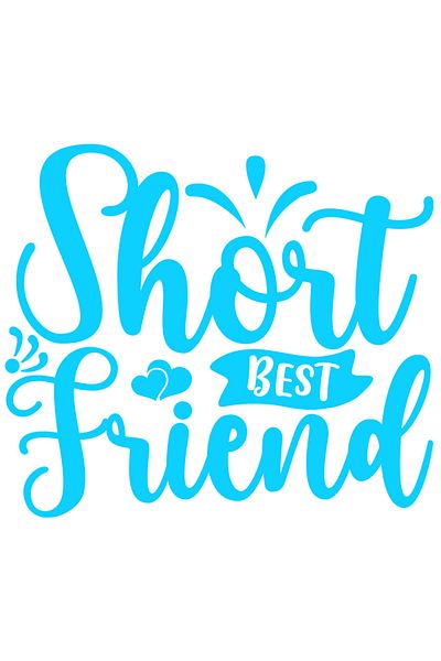 StoryGift Romania Sticker Eticheta 40CM Exterior cu inimioare pentru cea mai buna prietena scunda , Vinyl Albast