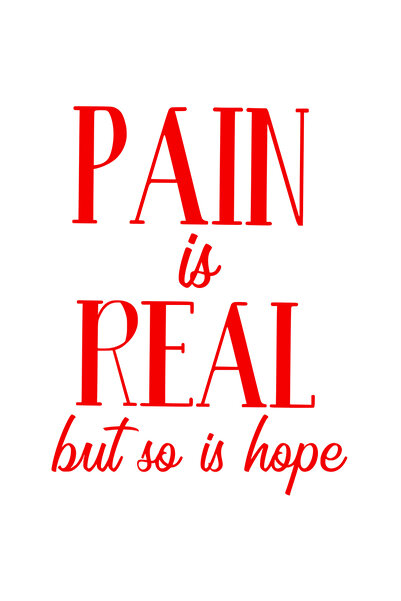 StoryGift Romania Sticker Autocolant 30CM Exterior cu textul "Pain is real, b...