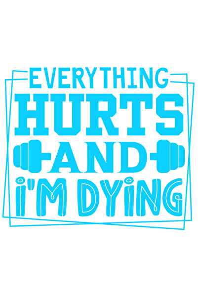 StoryGift Romania Sticker Autocolant 70CM Exterior cu o haltera si mesajul "T...