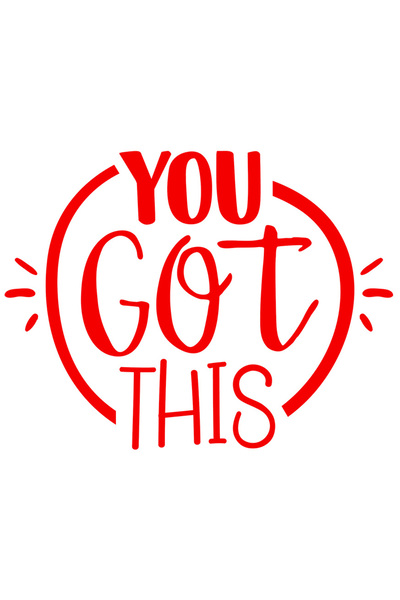 StoryGift Romania Sticker Autocolant 70CM Exterior cu textul "You got this" -...