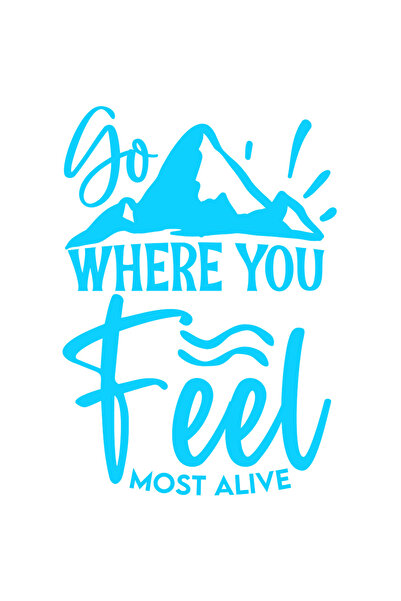 StoryGift Romania Sticker Autocolant 30CM Exterior cu munti si mesaj care te indeamna sa te duci acolo unde te s