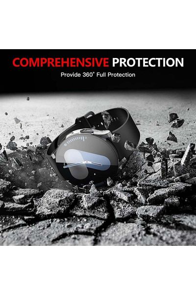 SKYDDAR INNOVATION 360° Ultra-thin Shockproof Protective Case For Samsung Galaxy Watch7 40mm, Full Screen - Transparent