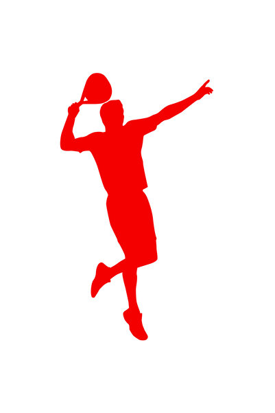 StoryGift Romania Sticker Autocolant 70CM Exterior cu un jucator de tenis car...