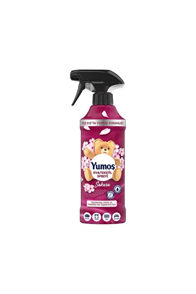 Yumoş Yumoş Sprey Yıkanması Zor Eşyalar İçin Giysi Spreyi Sakura 450 Ml