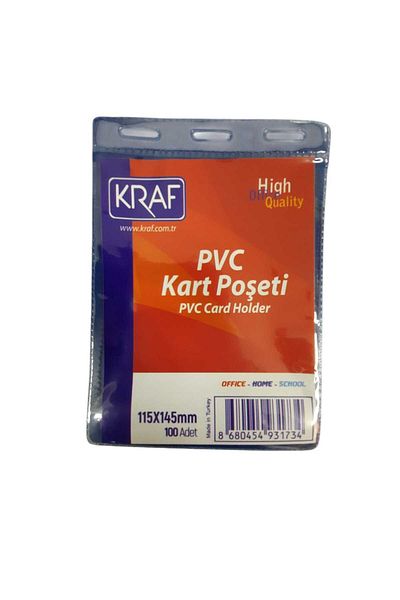 KRAF Card Bag Transparent Pvc 115X145 mm (1 Pc)