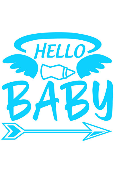 StoryGift Romania Sticker Exterior cu un salut in engleza "Hello, baby" - sal...