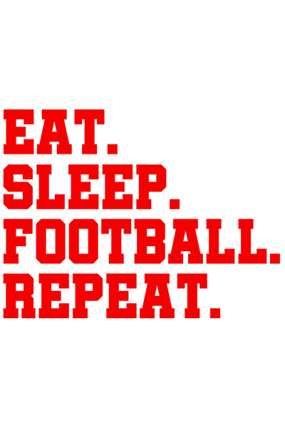 StoryGift Romania Sticker Adeziv 90CM Exterior cu textul "Eat. Sleep. Footbal...