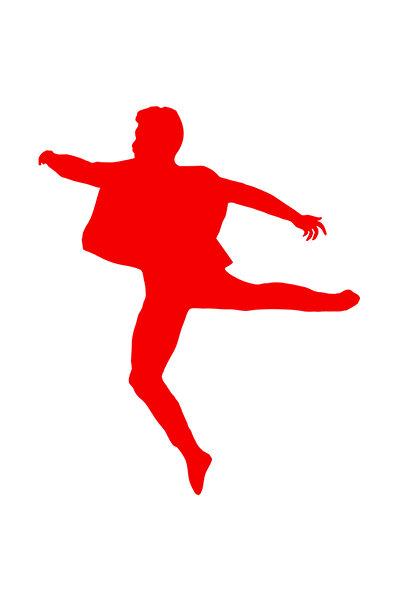 StoryGift Romania Sticker Autocolant 70CM Exterior cu un dansator - dans bucu...