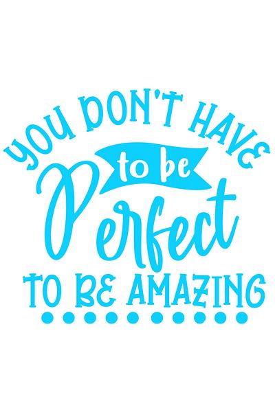 StoryGift Romania Sticker Autocolant 70CM Exterior cu mesajul "Nu trebuie sa fii perfect pentru a fi uimitor" ,