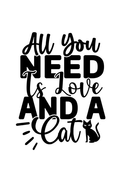 StoryGift Romania Sticker Adeziv 90CM Exterior cu o pisica si mesajul "All yo...