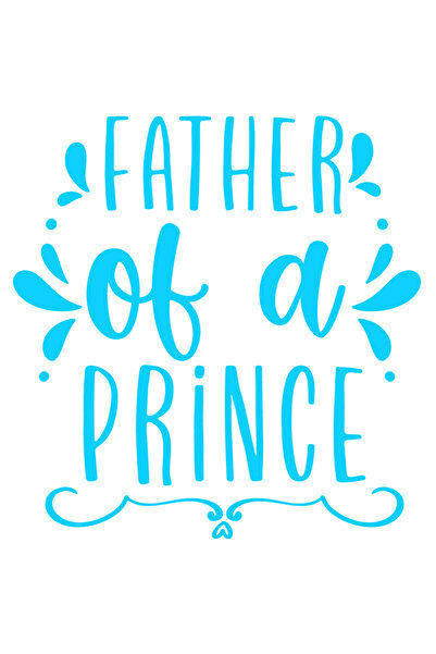 StoryGift Romania Sticker Eticheta 50CM Exterior cu textul "Father of a princ...