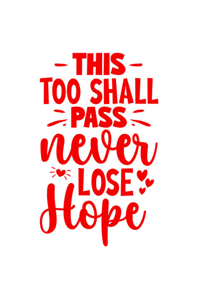 StoryGift Romania Sticker Exterior cu inimioare si mesaj care te indeamna sa nu iti pierzi speranta - lupta