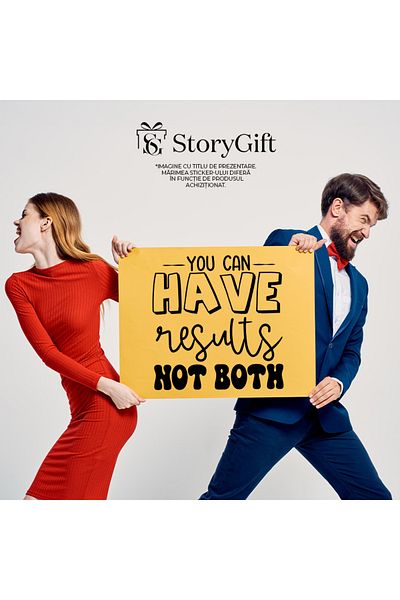 StoryGift Romania Sticker Label 50CM Exterior for those who want to have visible results - sp training