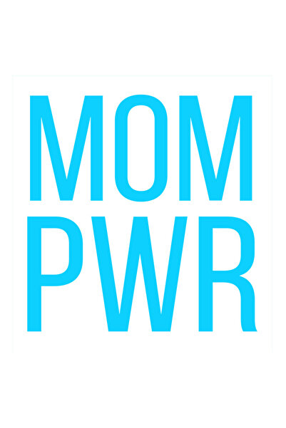 StoryGift Romania Sticker Autocolant 30CM Exterior cu mesajul "Mom pwr" intr-...