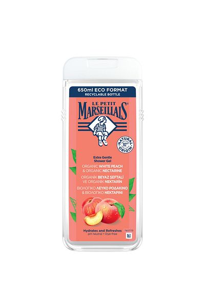 Le Petit Marseillais جل استحمام بالخوخ الأبيض والنكتارين 650 مل